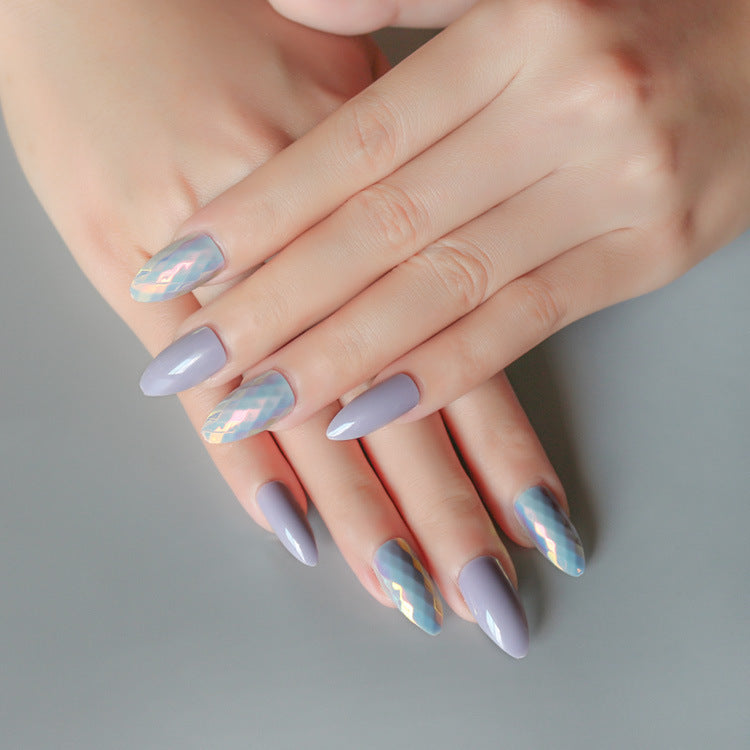 24 pieces of trendy wearable fake nail pieces 24 pieces of trendy wearable fake nail pieces